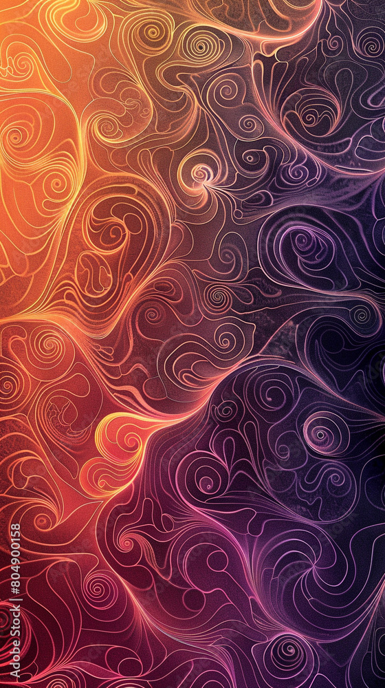Seamless intricate with geometric clarity in a gradient swirls Seamless intricate with geometric clarity in a gradient swirls