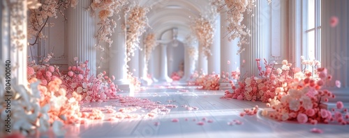 Enchanted White Wedding Background