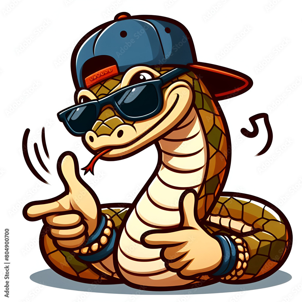 Obraz premium snake with a snake