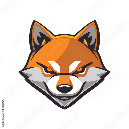 Shiba inu dog mascot logo