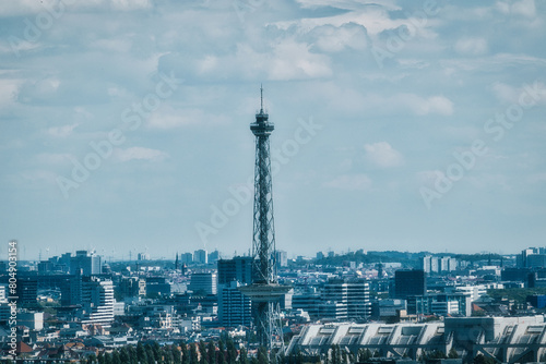Canvas Print Berlin - Skyline - Cloud - Background - Funkturm - Fernsehturm - Concept - City
