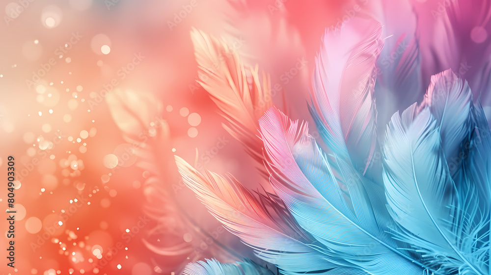Background of soft and blurred chicken feathers in beautiful colors,Vector illustration Background of soft and blurred chicken feathers in beautiful colors,Vector illustration