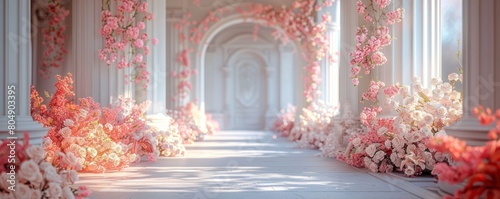 Enchanted White Wedding Background