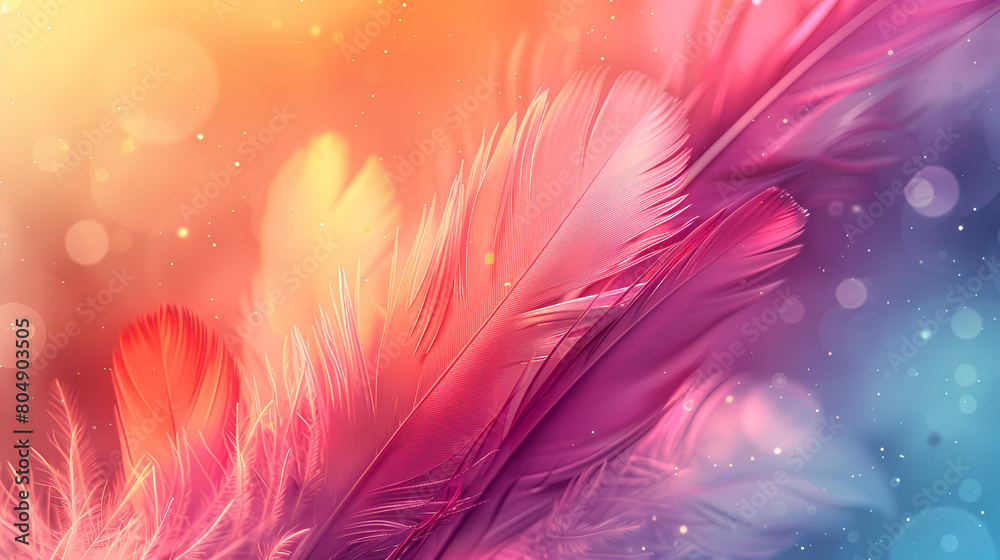 Background of soft and blurred chicken feathers in beautiful colors,Vector illustration Background of soft and blurred chicken feathers in beautiful colors,Vector illustration