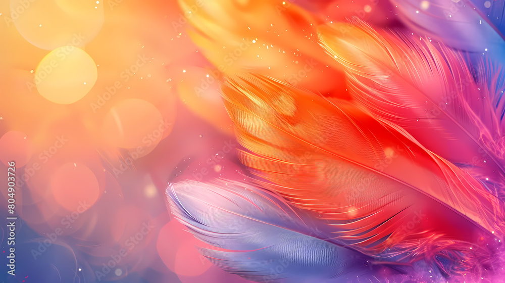 Background of soft and blurred chicken feathers in beautiful colors,Vector illustration Background of soft and blurred chicken feathers in beautiful colors,Vector illustration