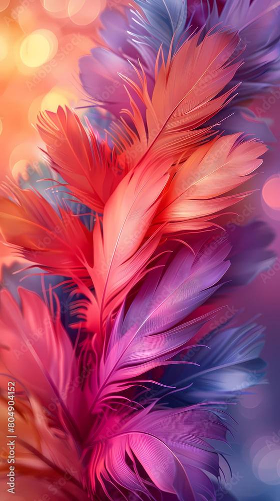 Background of soft and blurred chicken feathers in beautiful colors,Vector illustration Background of soft and blurred chicken feathers in beautiful colors,Vector illustration