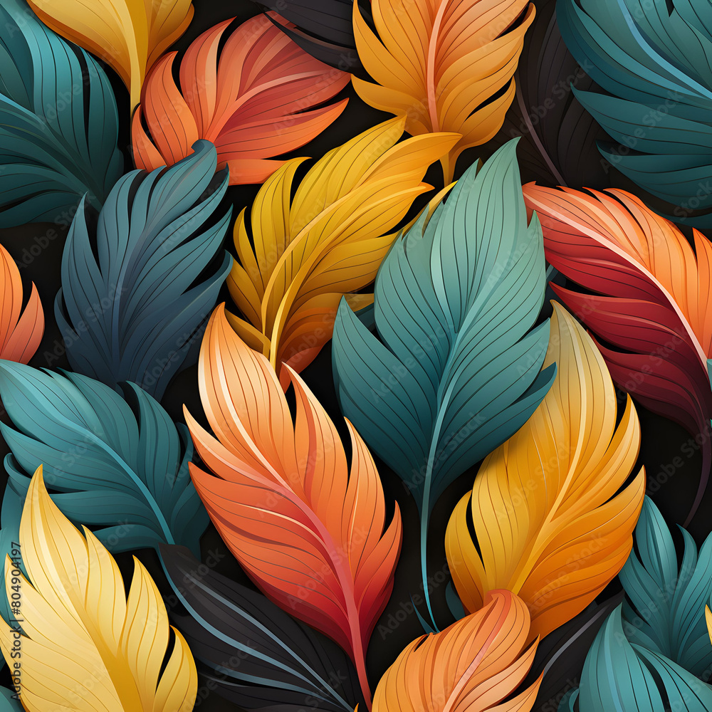 custom made wallpaper toronto digitalvibrant watercolor painting illustration seamless pattern of flower, leaves, cactus, roses for decoration, tile, fabric, textile, digital art, graphics, and more.