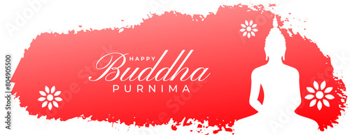 decorative buddha purnima or vesak day wallpaper with grungy effect