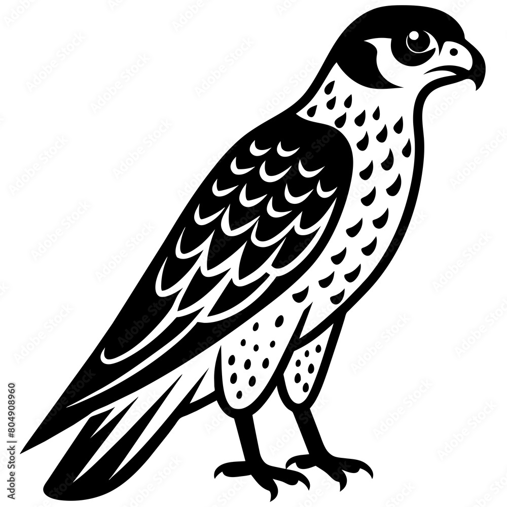 Falcon vector silhouette illustration art Falcon vector silhouette illustration art