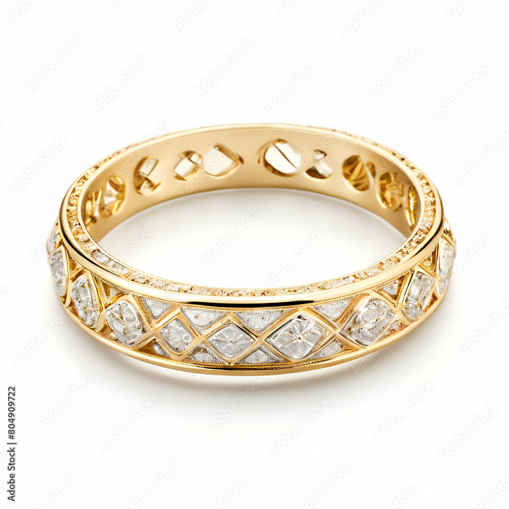 diamond and gold bangle bracelet isolated on white,Beautiful golden bracelet with precious stones isolated on white,generate ai
diamond and gold bangle bracelet isolated on white,Beautiful golden bracelet with precious stones isolated on white,generate ai
