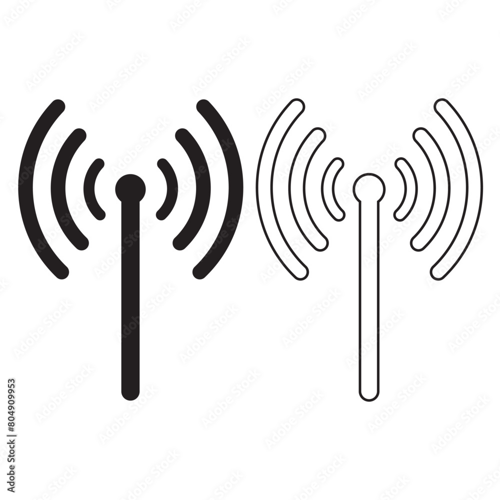 Wireless and wifi icon. Wi-fi signal symbol. Internet Connection. Remote internet access collection - stock vector. Wireless and wifi icon. Wi-fi signal symbol. Internet Connection. Remote internet access collection - stock vector.