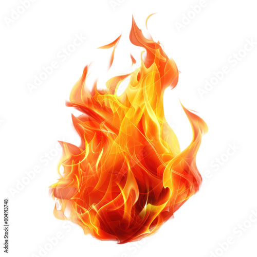 isolated hot fire flame ignite on transparent background