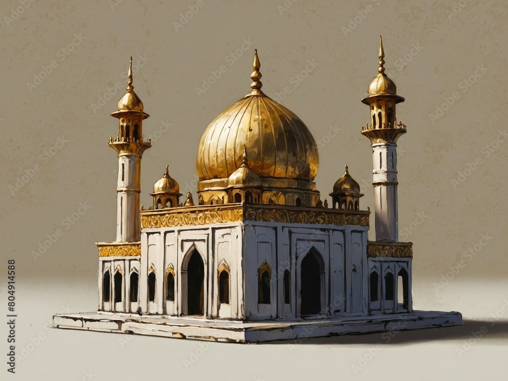 Celebrating Eid al-Adha: The Festival of Sacrifice mosque Generate AI