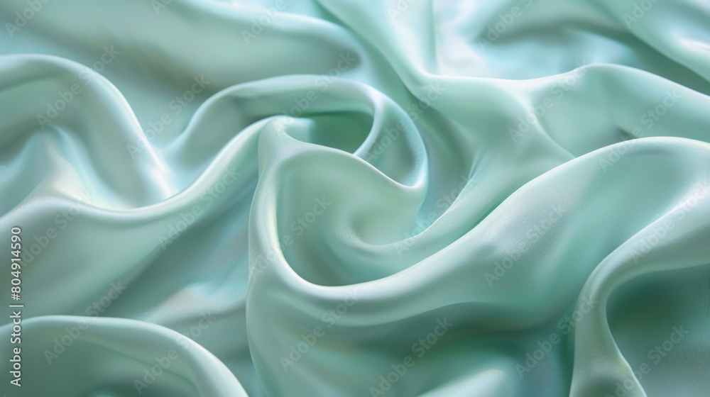 Detailed close-up of smooth satin white fabric, showcasing its texture and quality Detailed close-up of smooth satin white fabric, showcasing its texture and quality