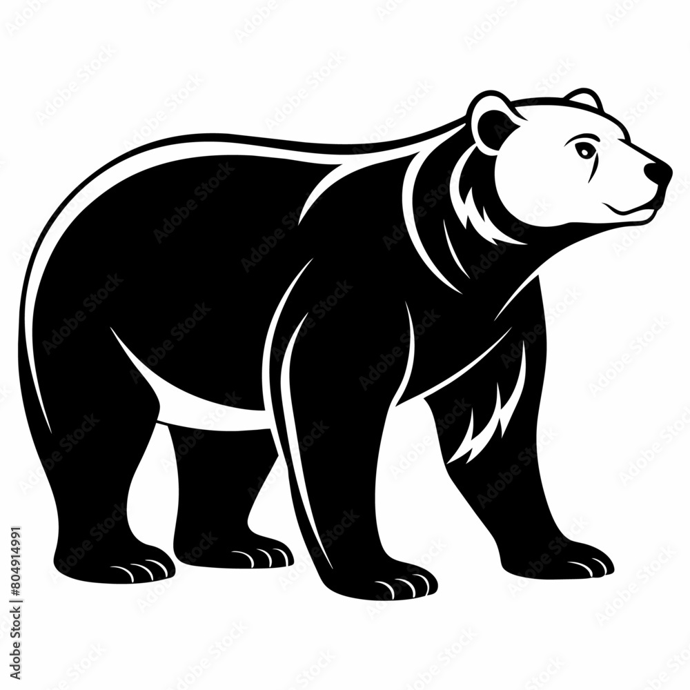 A polar Bear Walking vector silhouette, flat style black color illustration, isolated white background (3) A polar Bear Walking vector silhouette, flat style black color illustration, isolated white background (3)