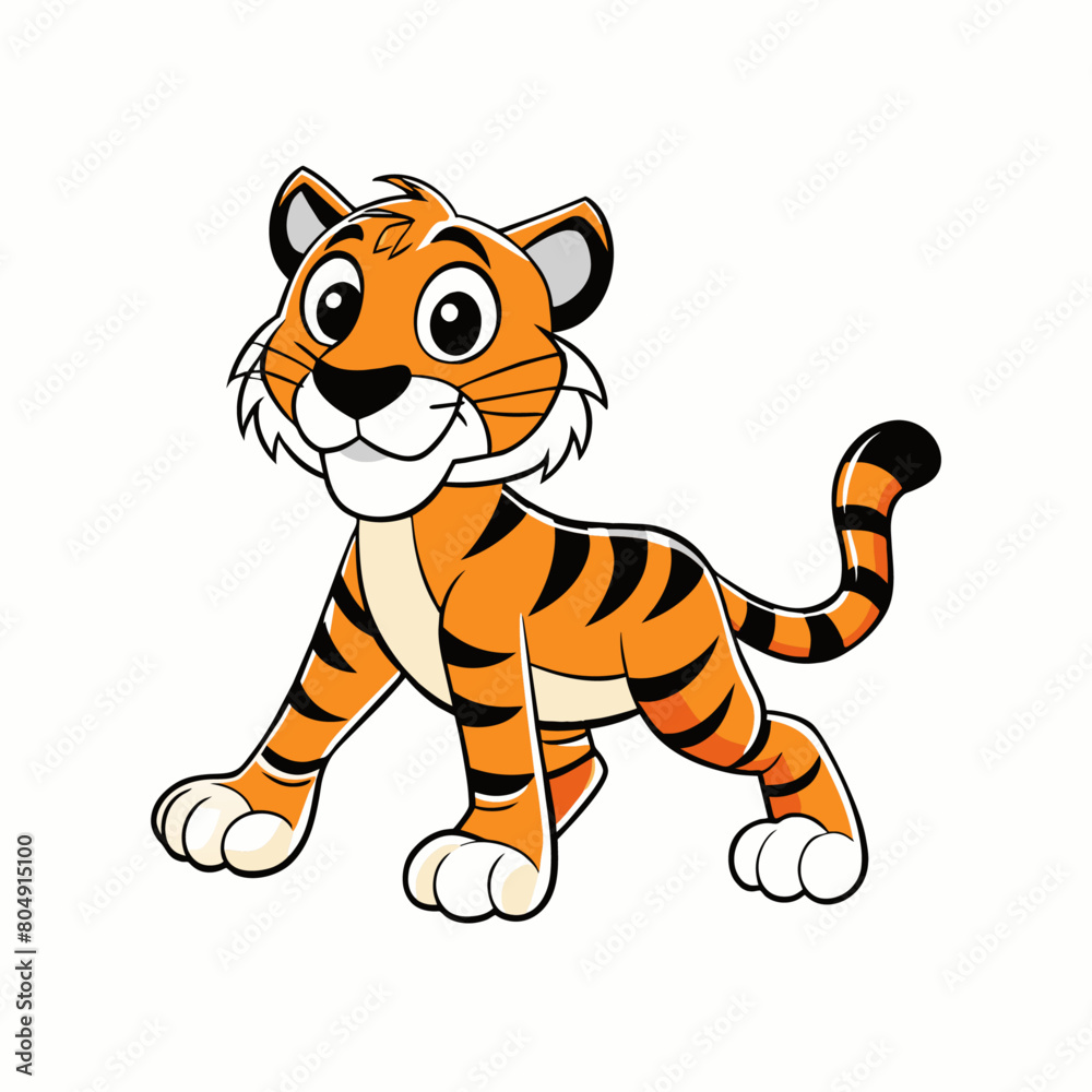 Carton Tiger Vector art illustration (1) Carton Tiger Vector art illustration (1)