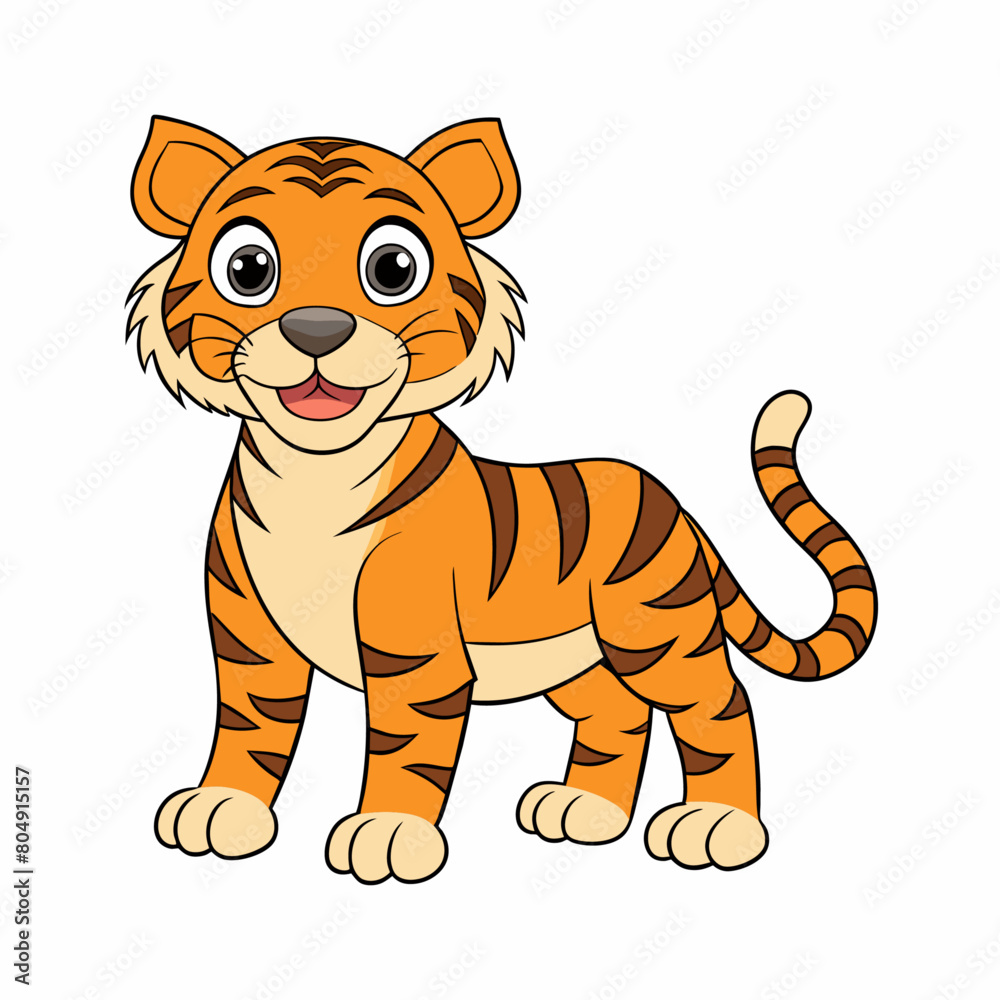 Carton Tiger Vector art illustration (21) Carton Tiger Vector art illustration (21)