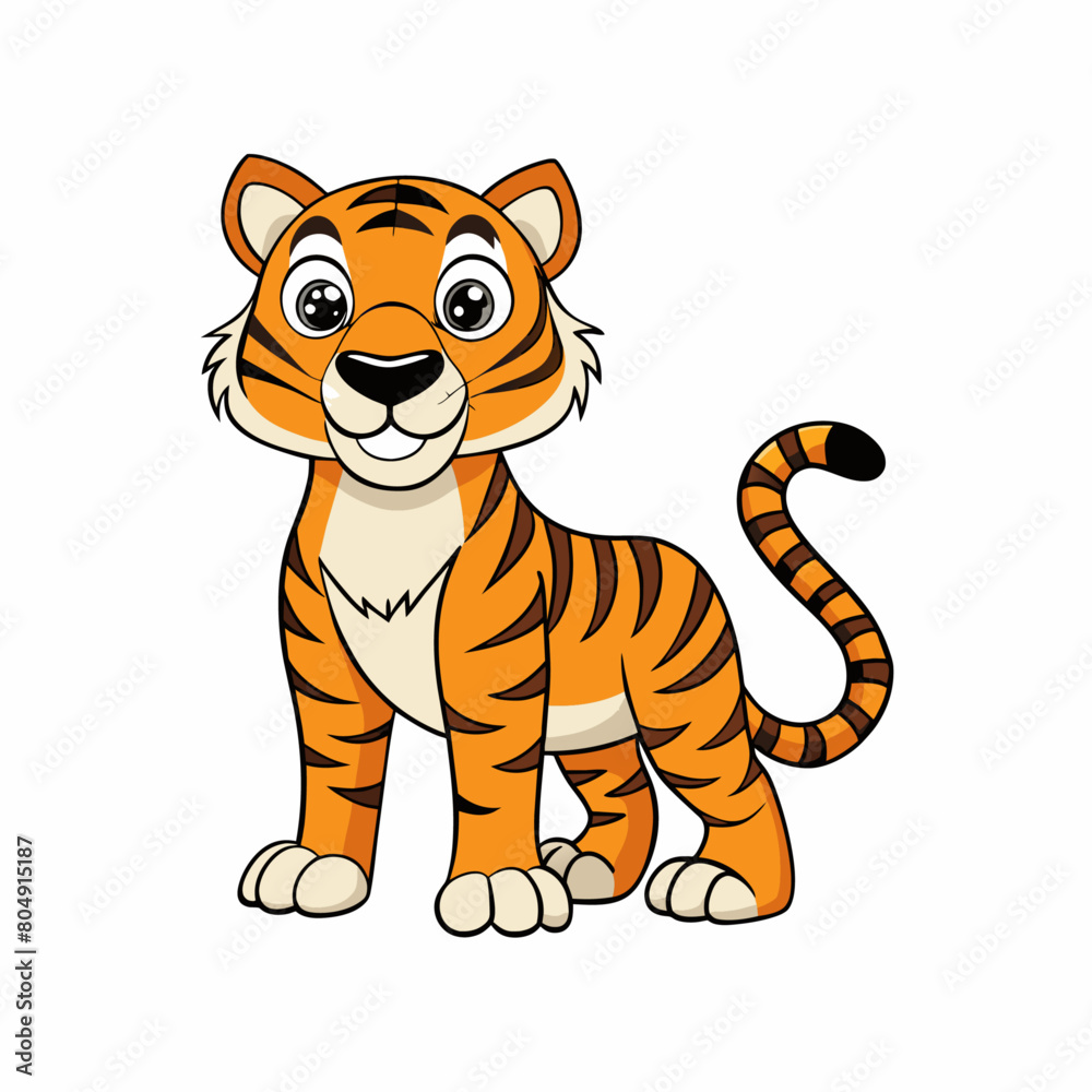 Carton Tiger Vector art illustration (22)
