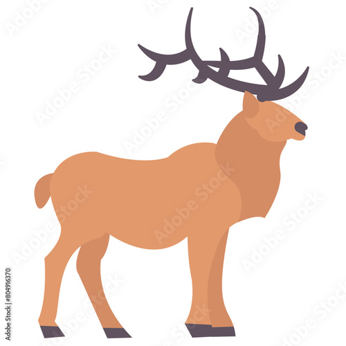deer flat vector icon