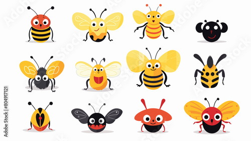 cute wild animals ladybug wasp bee spider Safari jung