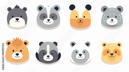Fototapeta Naklejka Na Ścianę i Meble -  cute wild animals panda koala grizzled bear Safari 