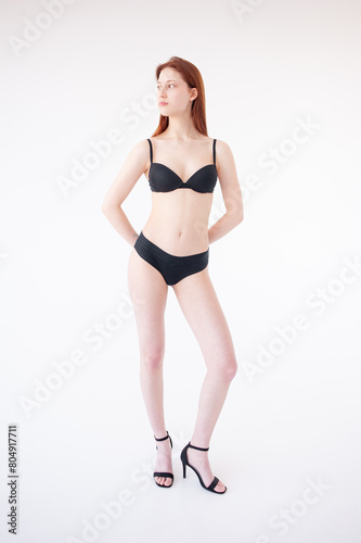 Woman model test. Snapshot for model