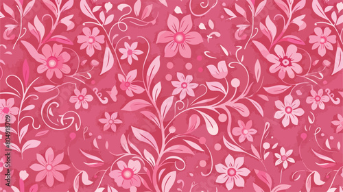 daysi pattern design over pink Vector illustration. Vector photo