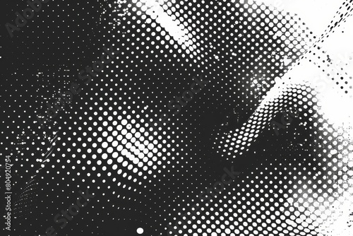 A halftone dotted surface in the style of halftone, black and white textured pattern illustration