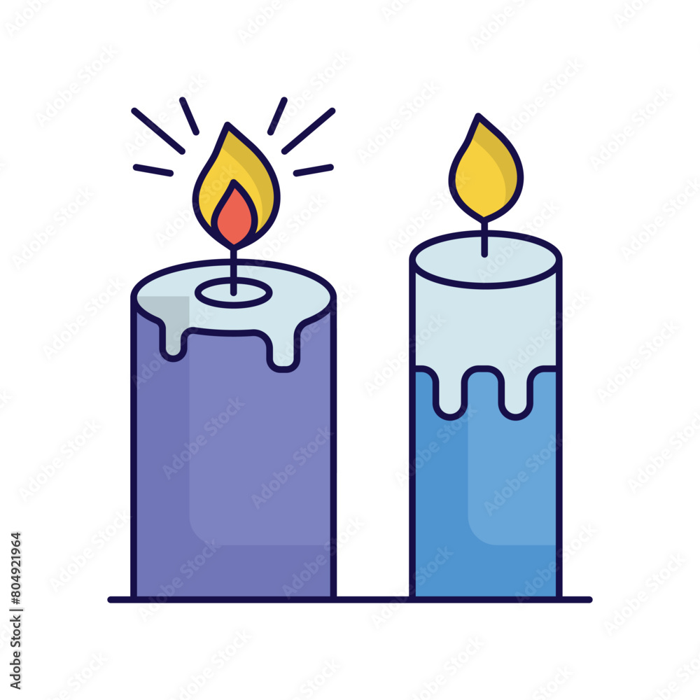 candles icon with white background vector stock illustration candles icon with white background vector stock illustration
