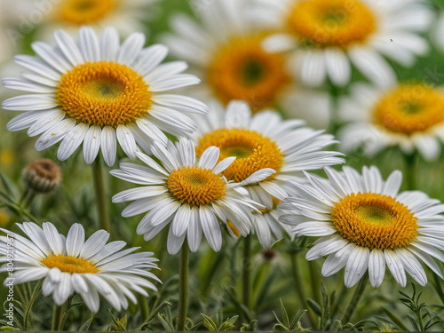 Chamomile daisy flowers