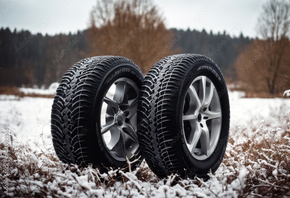 'winter set tyres tire garage rubber black profile car'