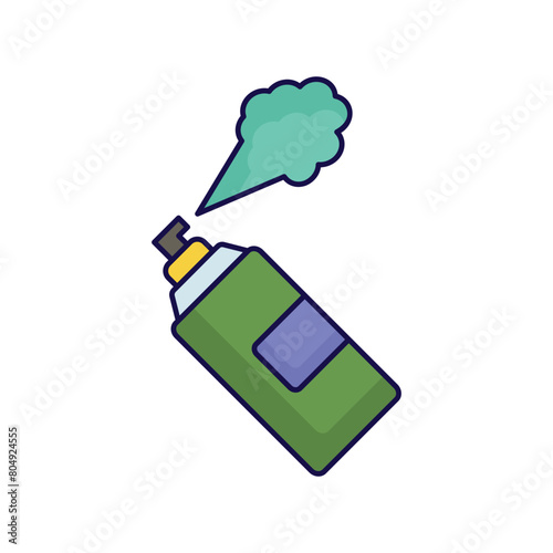 spray paint icon with white background vector stock illustration
