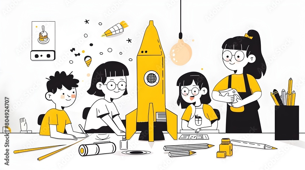 Bright Young Minds Designing and Building a Modern Multiplanetary Rocket Model Bright Young Minds Designing and Building a Modern Multiplanetary Rocket Model