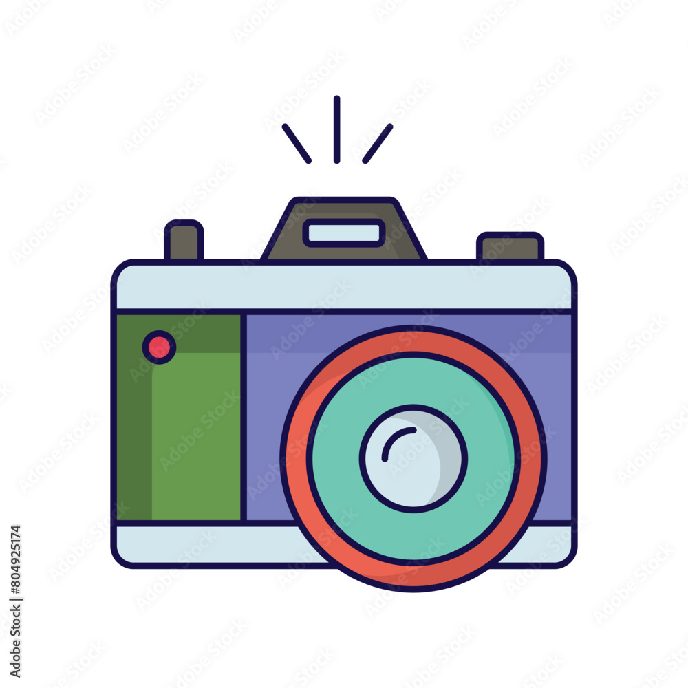 camera icon with white background vector stock illustration camera icon with white background vector stock illustration