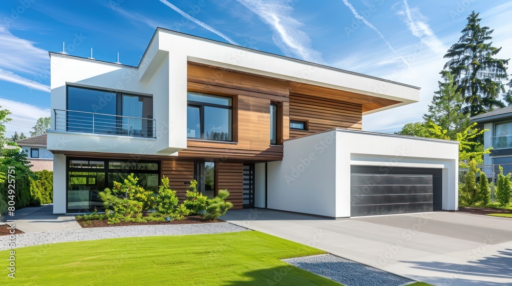 House design, white minimalist house House design, white minimalist house