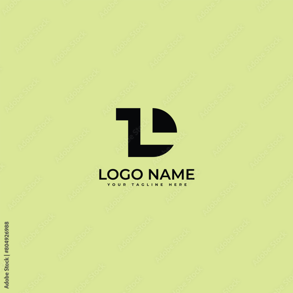 Abstract letter LTD, l t d Modern Minimal logo design Abstract letter LTD, l t d Modern Minimal logo design