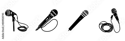 Hand drawn sketch of microphone 