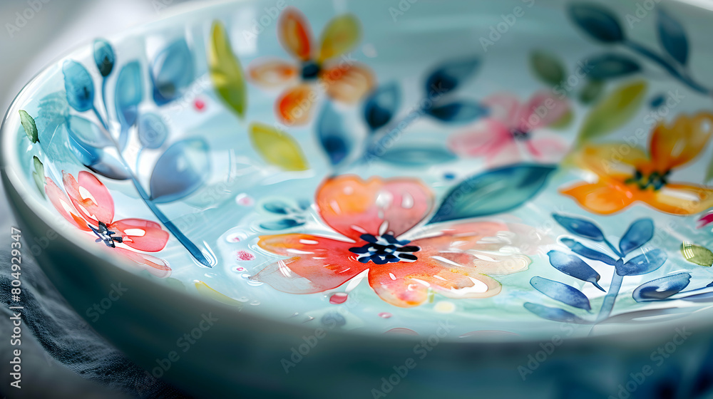Charming Close-Up Shots of Hand-Painted Watercolor Illustration Celebrating Mother's Day Charming Close-Up Shots of Hand-Painted Watercolor Illustration Celebrating Mother's Day