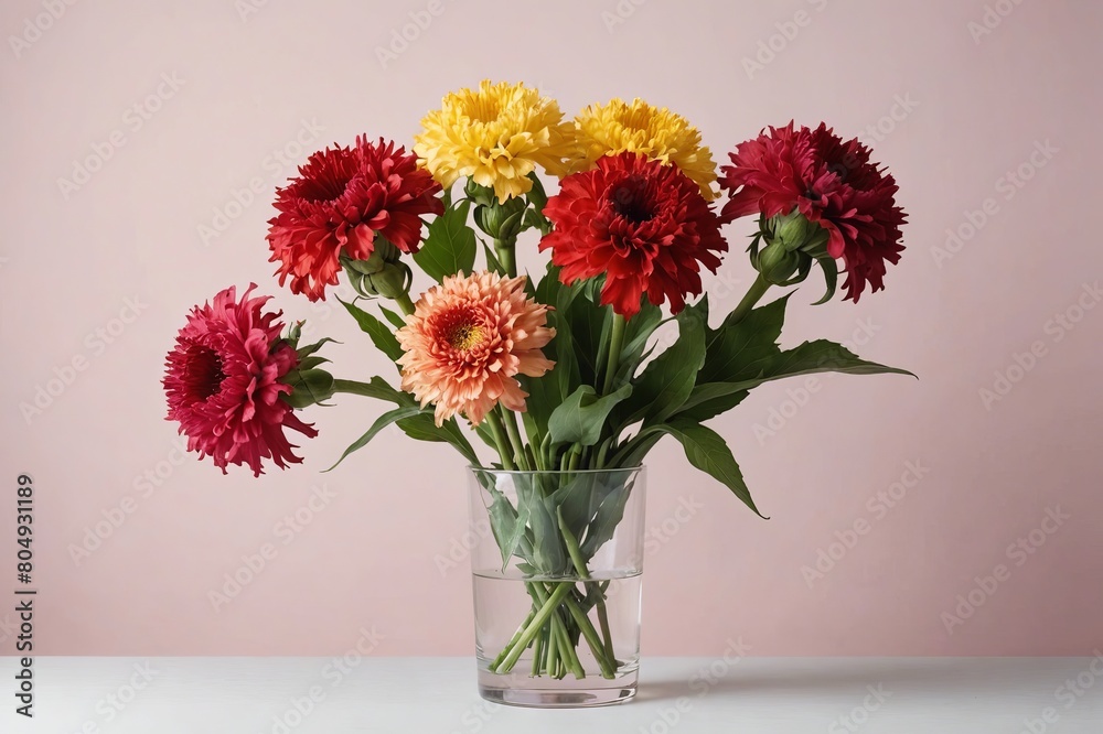 full framed beautiful Cockscomb flowers, copy space , studio shot