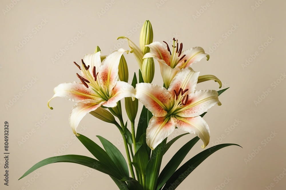 full framed beautiful Lily flowers, copy space , studio shot full framed beautiful Lily flowers, copy space , studio shot
