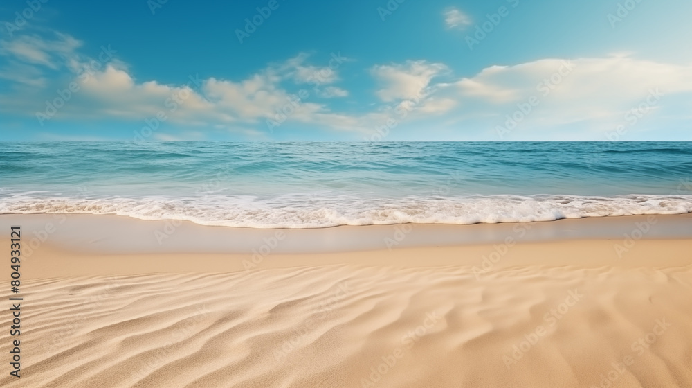 beach and sand with clean pastel light