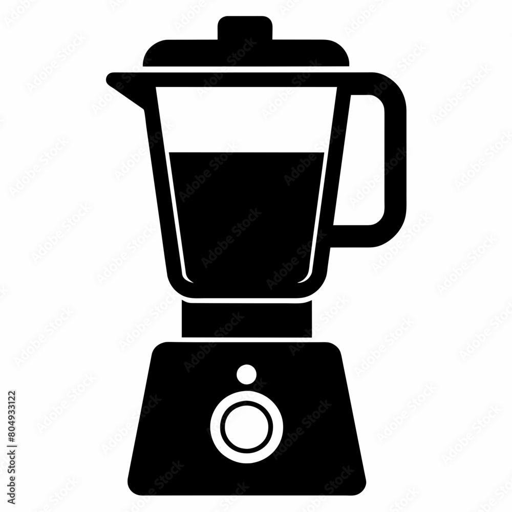 Blender vector silhouette icon illustration isolated on a white background Blender vector silhouette icon illustration isolated on a white background
