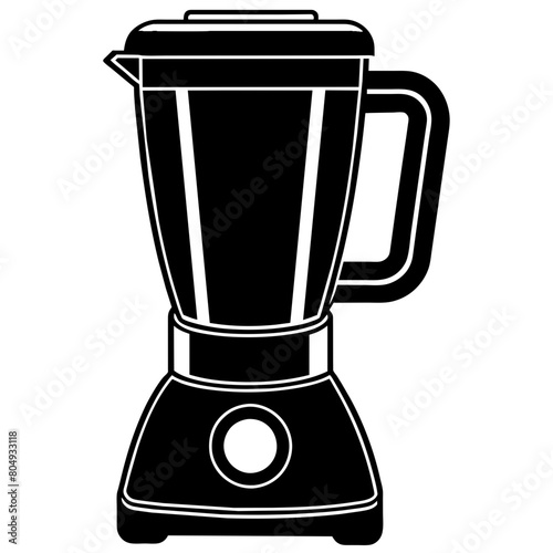 Blender vector silhouette icon illustration isolated on a white background 