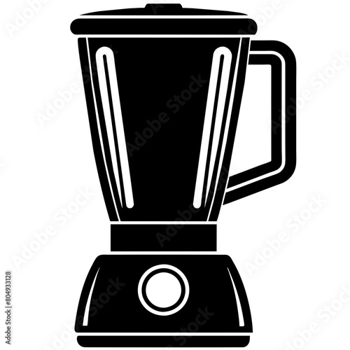 Blender vector silhouette icon illustration isolated on a white background 
