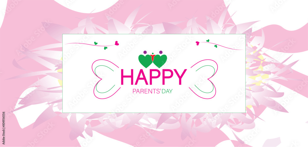 Beautiful Artwork for Happy Parents' Day Celebration