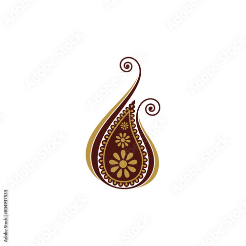 using the paisley ornament concept 
