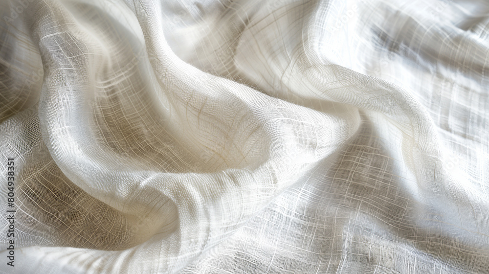 Obraz premium Light luxury fabric on wave pattern. Abstract background art.