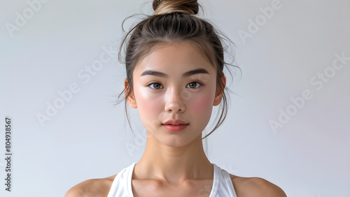 Elegant Ponytails for Western Gymnasts, Stylish Hairstyles on Beautiful Girls, Chic Looks for Lovely Gymnasts, Graceful Hairdos on Gorgeous Gymnastics Athletes