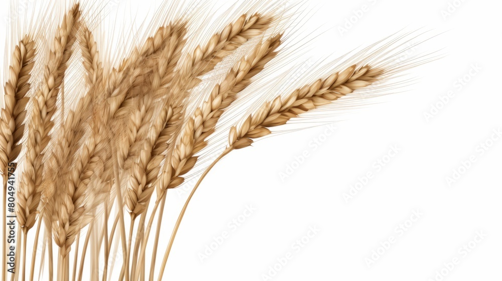 Spikelets and stems of oats and wheat, rye and barley. Agriculture and whole grain production Spikelets and stems of oats and wheat, rye and barley. Agriculture and whole grain production