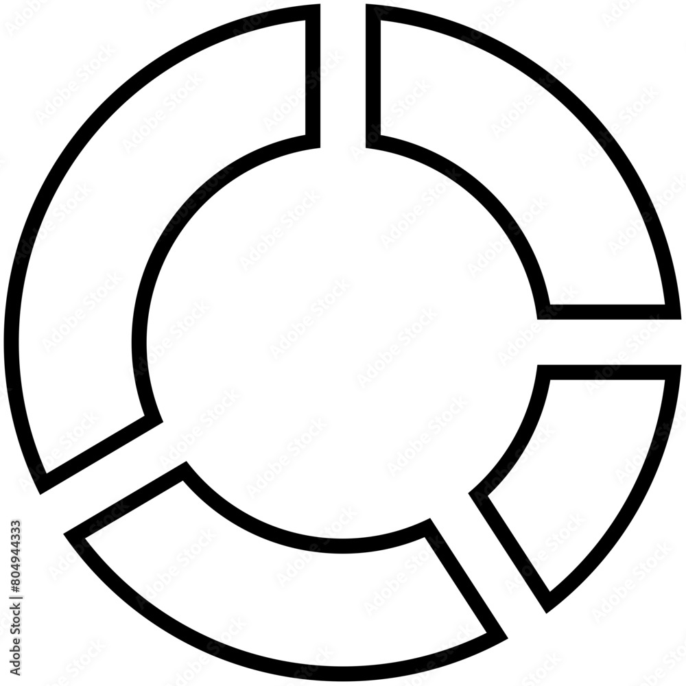 Pie Charts Outline Icon Pack Pie Charts Outline Icon Pack